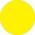 Box Packaging 3/4" Dia. Round Removable Paper Labels, Fluorescent Yellow, Roll of 500 DL1388FY
